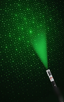 2 IN1 sky green laser pointer star projector-pen style
