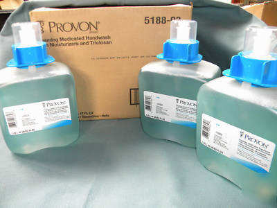 Case of 4 provon foaming medicated soaps w/ triclosan