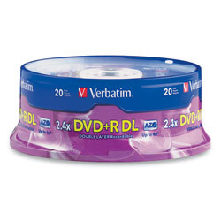 New verbatim 2.4X dvd+r double layer media 95310