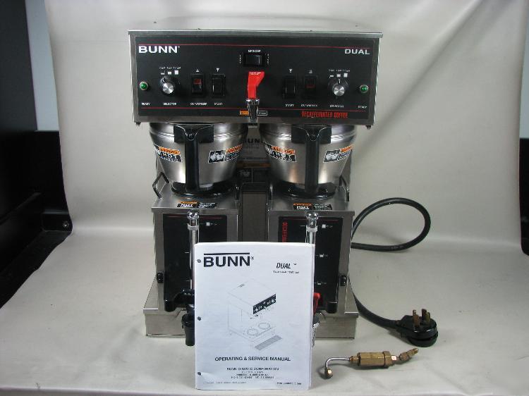 Commercial bunn dual coffee maker brewer w/ 2 urns 