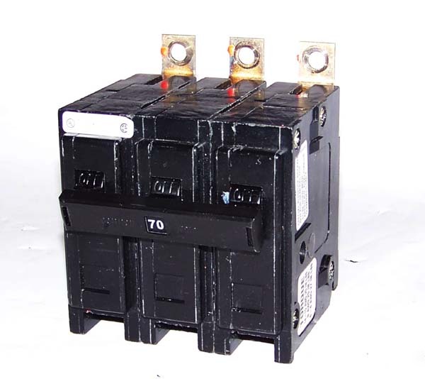 Cutler-hammer 70 amp/3 pole circuit breaker type: ba