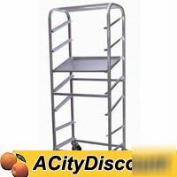 Knock-down aluminum slanted display rack