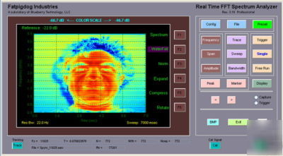 Real time fft audio spectrum analyzer, pro V3.20