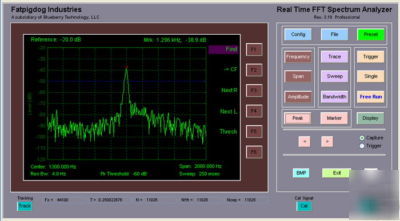 Real time fft audio spectrum analyzer, pro V3.20