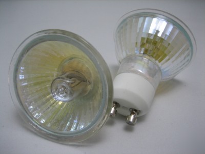 2X 240V MR16 clear halogen bulb spot light 75W GU10