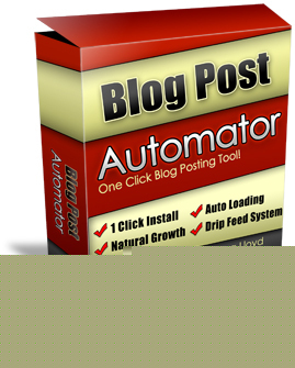 Blog post automator - one click blog post resell rights