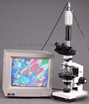 Clearance scratch/dent polarizing microscope
