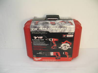 New milwaukee V18 4-piece combo kit 0920-29 in box