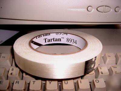 6 rolls 3M filament reinforced strapping tape free ship