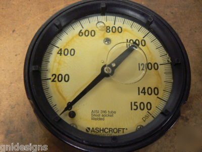 Ashcroft 1279 duragauge liquid-filled pressure gauge 