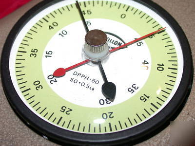 Chatillon 50 lb x 0.5 lb force gauge dpph-50