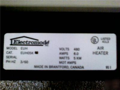 Electromode EUH05K 5KW/480 volt/3 phase electric unit 