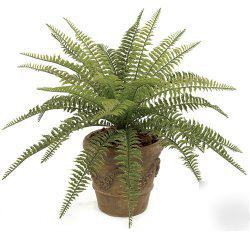 Lot * five outdoor silk ferns outside fern plant bush