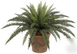 Lot * five outdoor silk ferns outside fern plant bush