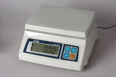 New cas sw series 50 pound digital scale in box 