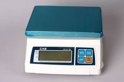 New cas sw series 50 pound digital scale in box 