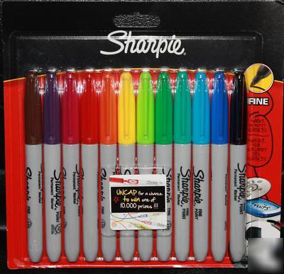 Sharpie permanent marker assorted colours x 12