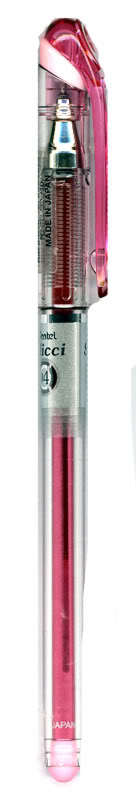 3 pentel slicci 0.4 mm gel rollerball pen - baby pink