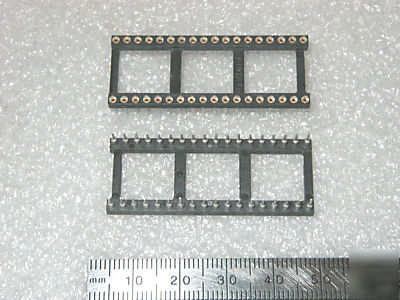 Augat 36 pin x .6 machined pin ic sockets (6 pcs)