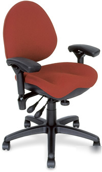 Bodybilt J757 mid-back ergonomic task office chair