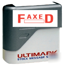 Faxed ultimark pre-inked message rubber stamp