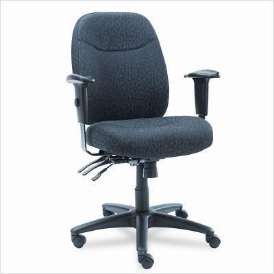 High-back multifunction chair gray upholstery