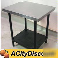 Used comm ss kitchen 30X24 work prep table equip stand