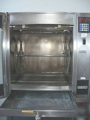 Used hobart HR7E double stack electric rotisserie oven 