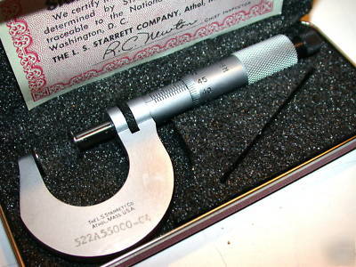 Starrett disc flange micrometer mics o to 25MM 256M