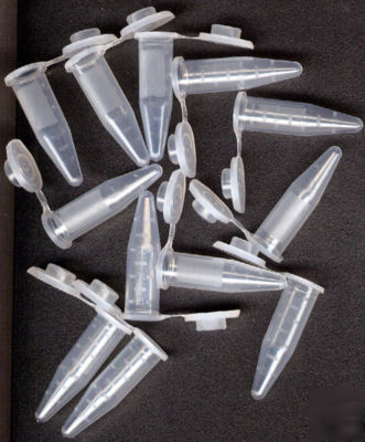 (12) plastic vials 1.5 ml test sample tubes centrifuge