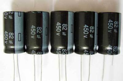 82UF 450V radial electrolytic capacitors 50 pcs