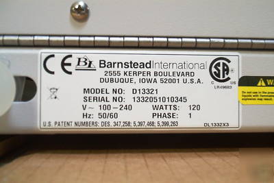 Barnstead easypure rodi D13321 water deionization syste