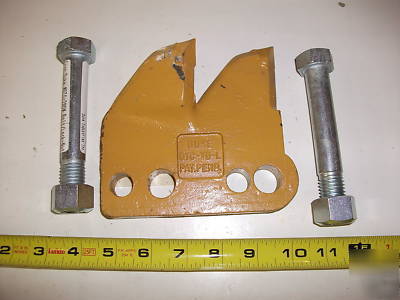 Ditch witch carbide shark teeth 2 tooth plate left hand