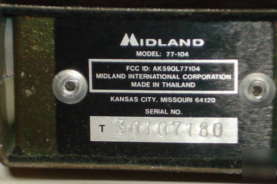 Midland 40-channel mobile cb transceiver 77-104 in box