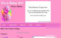 Turnkey affiliate baby-girl name listing php script