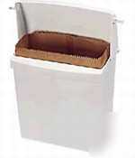 Wall mount sanitary napkin receptacle w/ rigid liner
