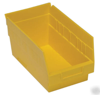 (30) plastic shelf bins storage containers unbreakable