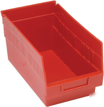 (30) plastic shelf bins storage containers unbreakable