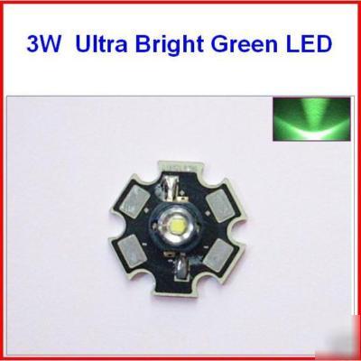 3W ultra bright green led 90-120 lumens lamp