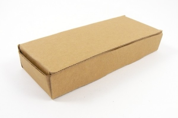 Brown kraft corrugated fluted shipping box case 6X2.5X1