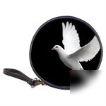 Dove white religious bird wings custom cd case wallet