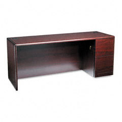 Hon 10700 series credenza with fullheight right pedest