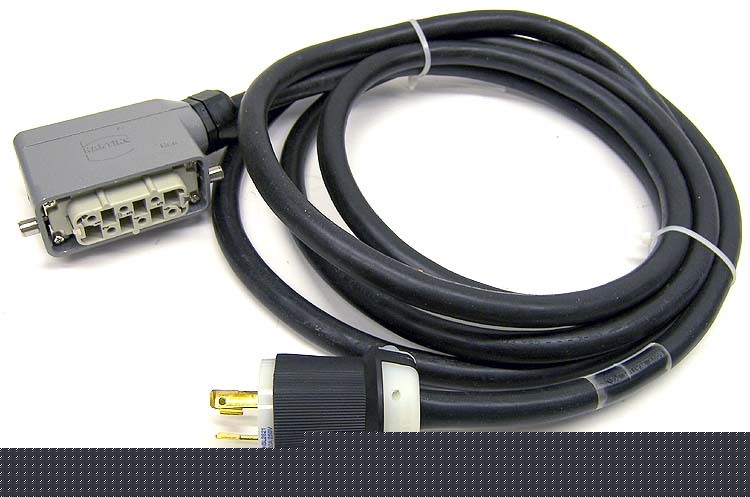 New hubbell HBL2621 harting han-6 connector plug cable