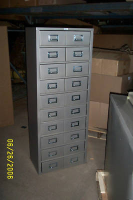 20 drawer office/industry all steel organizer cabinet 