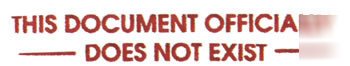 Document does not exist rubber stamp