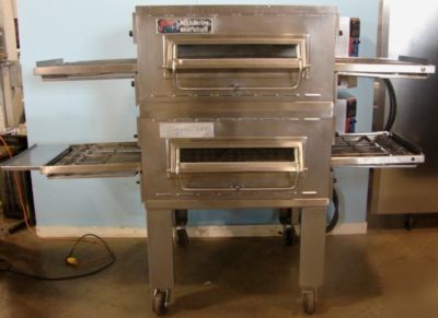 Middleby marshall electric double conveyor pizza oven