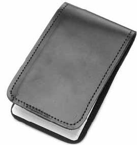 Plain leather memo book cover protector