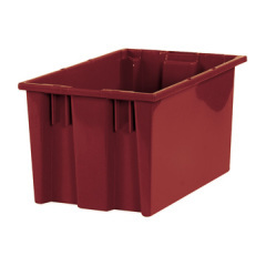 Shoplet select red stack nest container 10 x 16 x 8 7