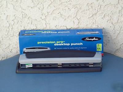 Swingline precision pro desktop paper hole puncher 