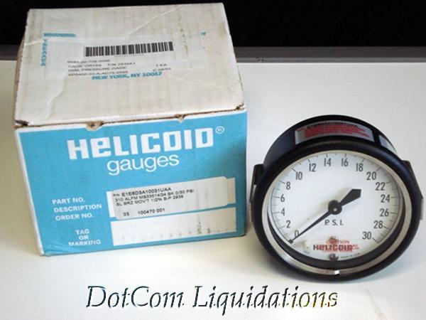 Helicoid dial pressure gage 30 psi model 2939A1